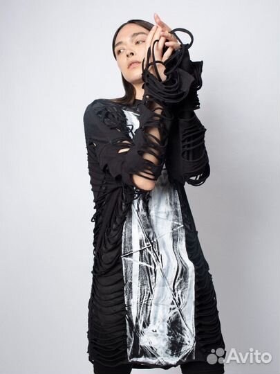 Лонгслив-платье - Фонтан -S