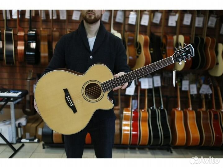 Parkwood S67 с чехлом электроакустическая гитара