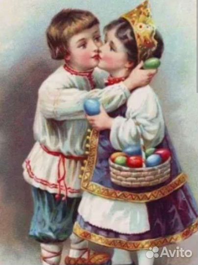 Пасхальное украшение ватные игрушки 2 шт