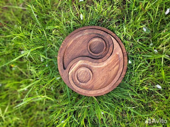 Менажница деревянная, дуб