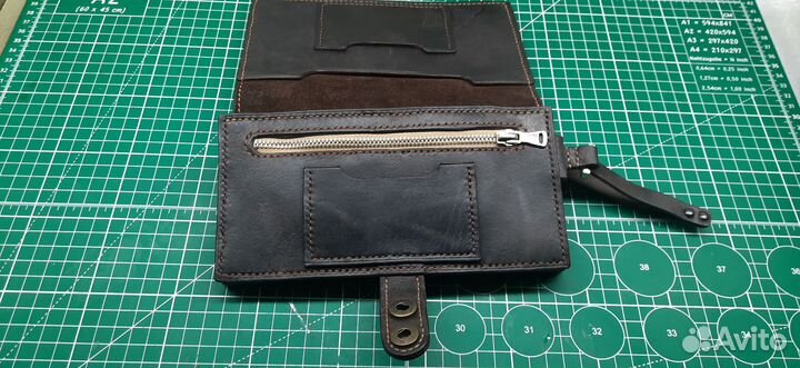 Барсетка кожаная мужская