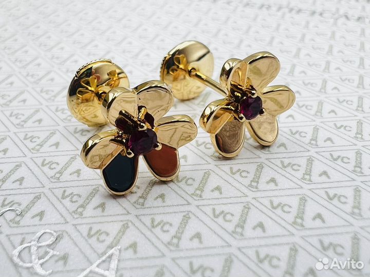 Van cleef frivole mini серьги