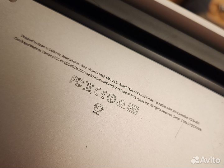 Apple macbook air a1466 на запчасти