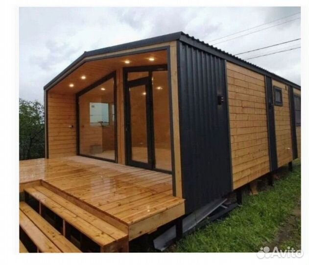 Дом каркасный 7х4,8 с верандой SY-254-K46