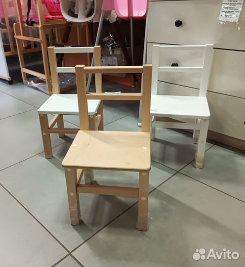 Детский деревянный стульчик Зебра