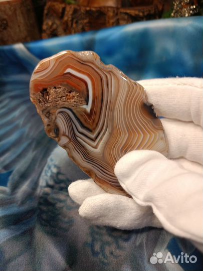 Натуральный камень Агат спил