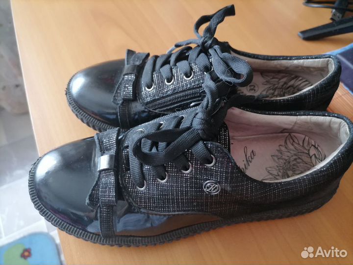 Туфли школьные для девочки 33. Капика*