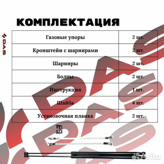 Газовые упоры капота Geely Coolray / Джили Кулрей 2019-2024 дорестайлинг г.в