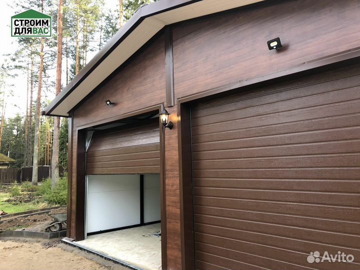 Гараж из сендвич панелей
