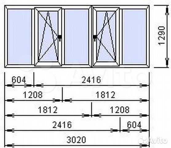 Пластиковое окно на лоджию,балкон