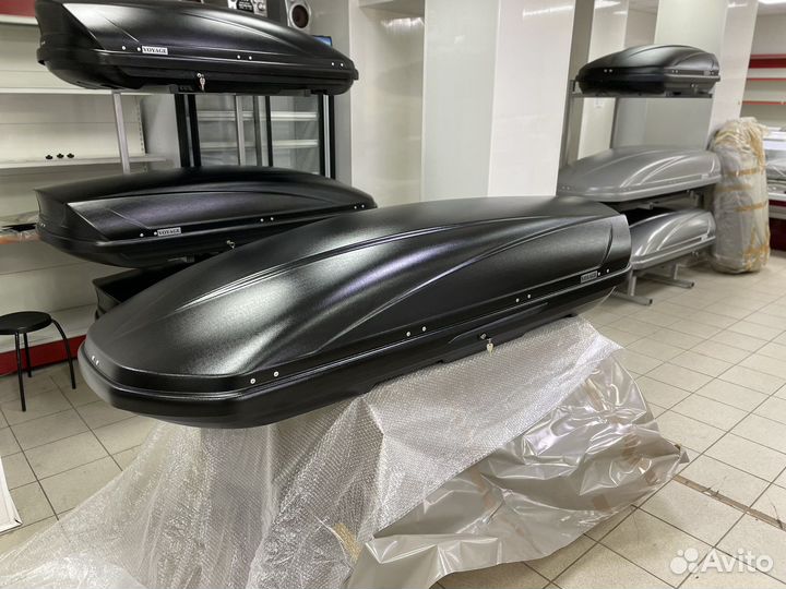 Автобокс Voyage 670л 235см цвет Черный матовый