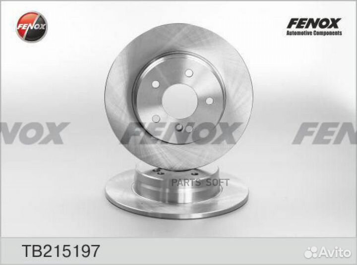 Fenox TB215197 Диск тормозной mercedes W203 180-35
