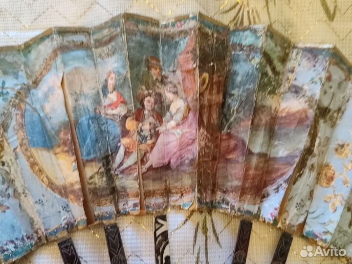 Веер антикварный 18 век