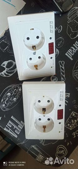 Розетка с Реле напряжения F&F CP-708