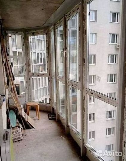 Остекление окон и балконов пвх