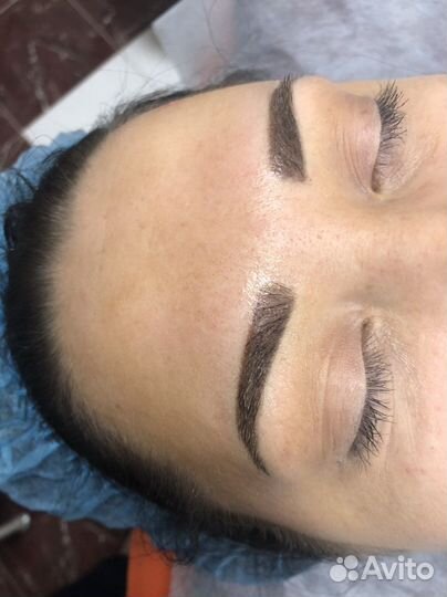 Перманентный макияж татуаж бровей