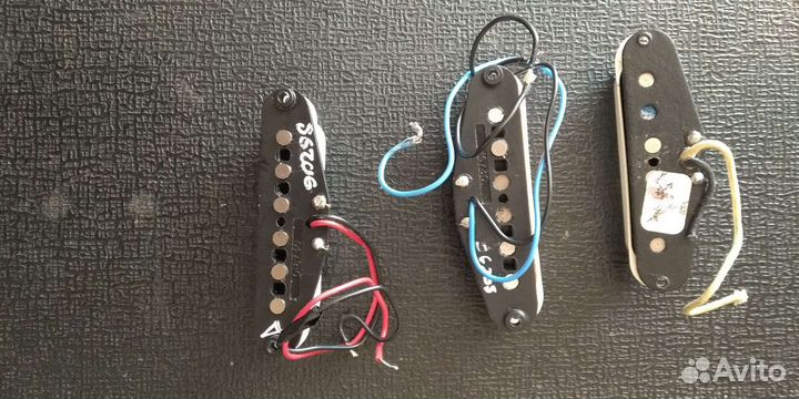 Carvin pickguard. Сет фендеровских датчиков