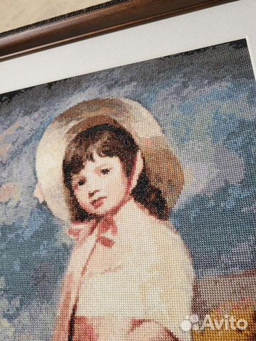 Картина, вышитая крестом (готовая)