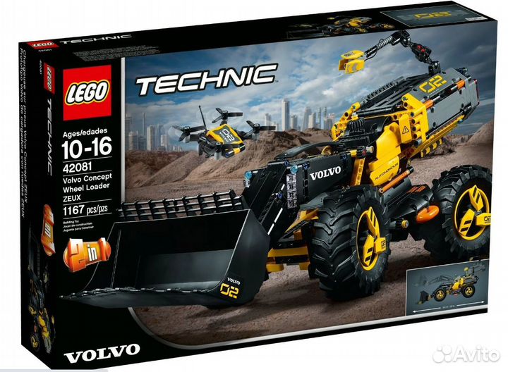 Lego Technic 42081 volvo колёсный погрузчик zeux