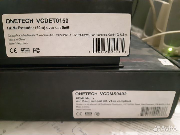 Hdmi коммутатор onetech vcdet0150 и onetech vcdm