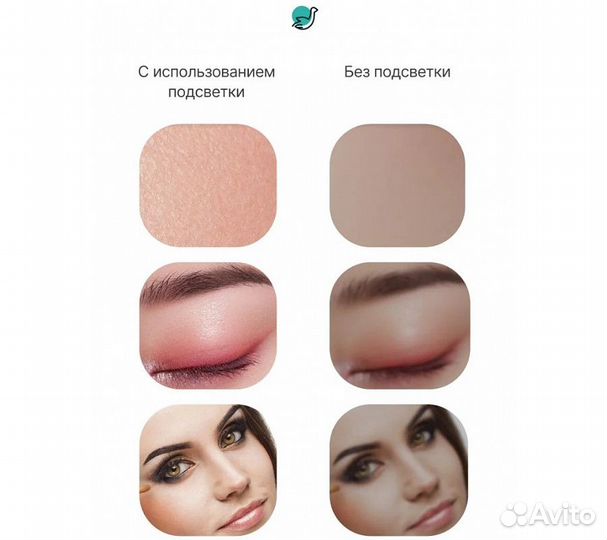 Зеркало косметическое CleverCare в форме планшета