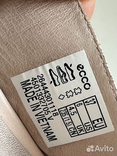 Туфли женские ecco 37 размер