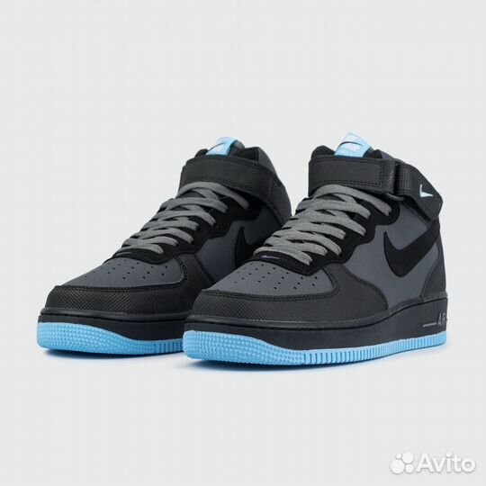 Кроссовки Nike Air Force 1 Wmns Grey / Blue Ftwr