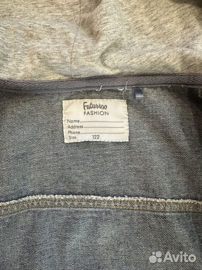 Джинсовая куртка для мальчика 122