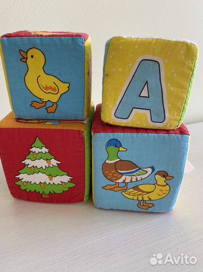 Развивающий кубик мягкий