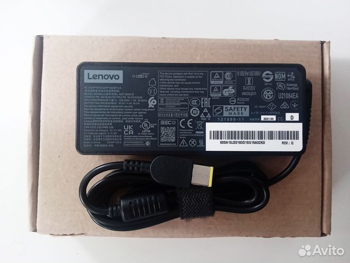 Блок питания Lenovo 20V 4.5A (ADP-90XD B) оригинал