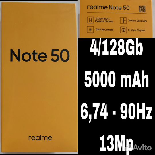 realme Note 50, 4/128 ГБ