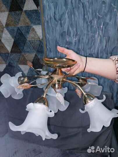 Люстра потолочная бу