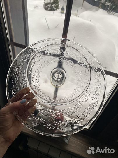 Тортница стекло