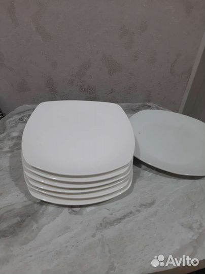 Чешские тарелки квадратные