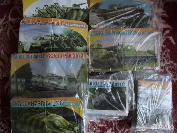 Сборные модели без коробок 1/72