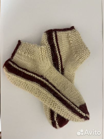 Носки тапочки вязаные ручной работы