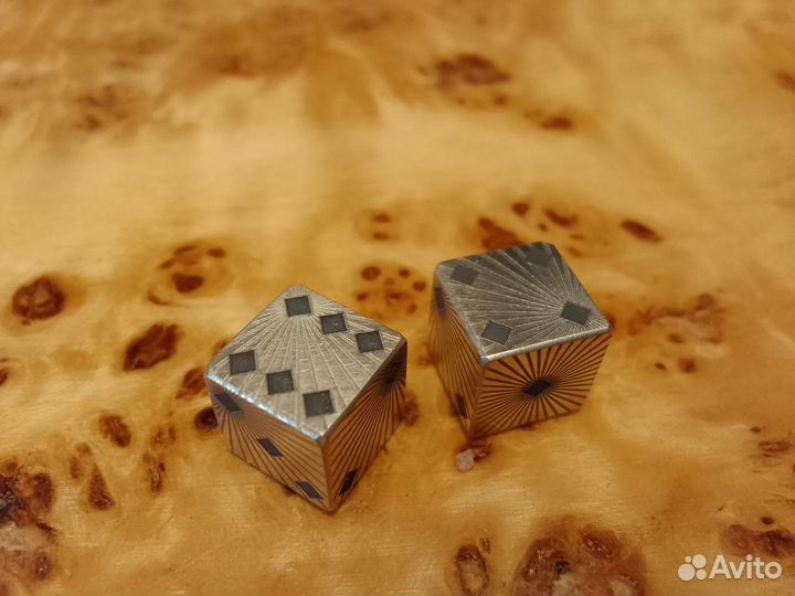 Кубики для нард из цветного металла