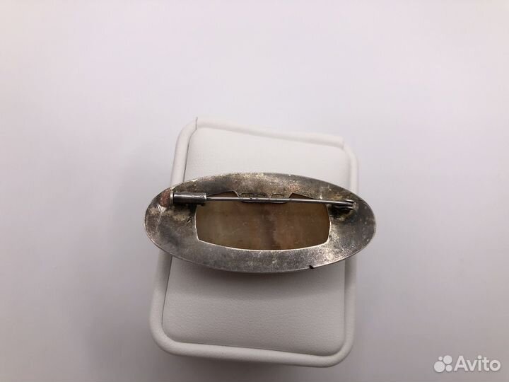 Серебряная брошь СССР