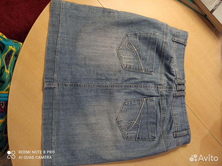 Джинсовая юбка мини