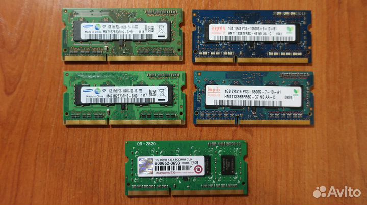 Оперативная память для ноутбуков Sodimm DDR3 5Gb