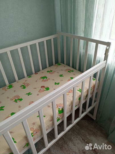Детская кроватка+матрас
