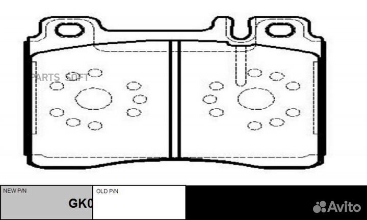 CTR GK0029 GK0029 колодки дисковые передние\ MB W1