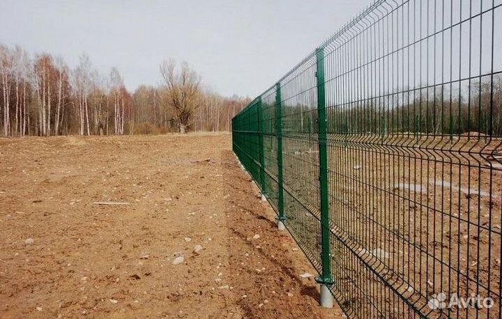 Забор из 3Д сетки под ключ