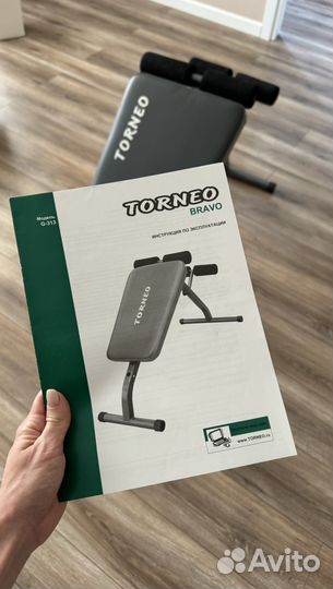 Скамья для пресса и гиперэкстензии torneo