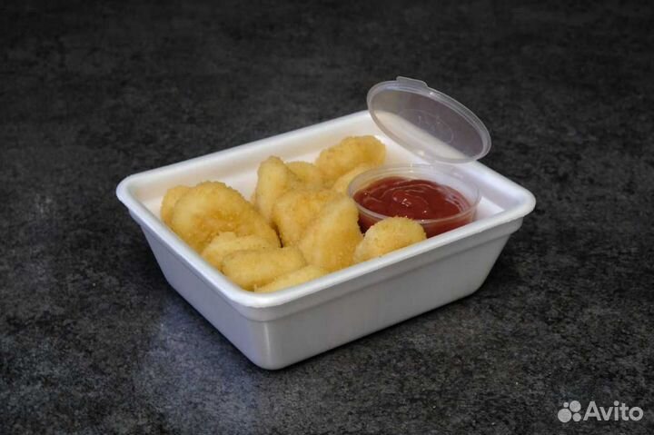 Лоток для фаст-фуда из впс