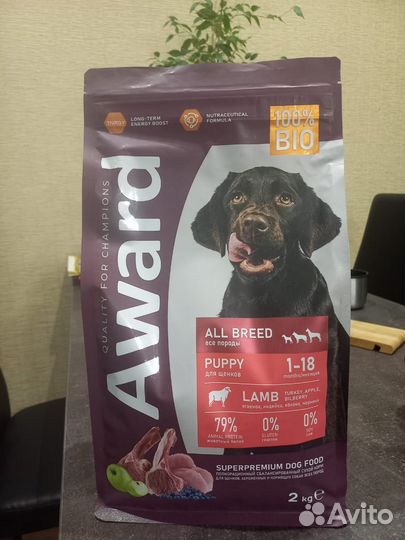 Корм для собак Award puppy