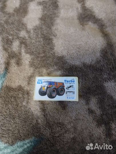 Наклейка от жевачки Turbo