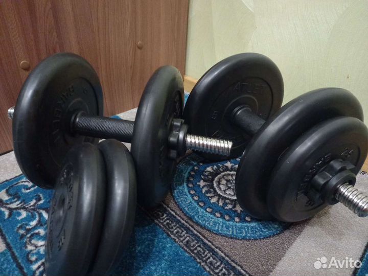 Гантели разборные обрезиненные