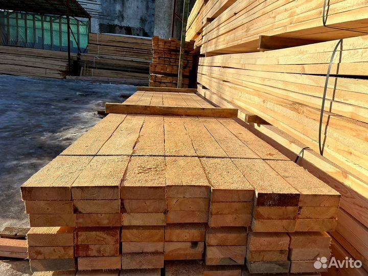 Брус обрезной 100х200х6000мм 1 сорт ГОСТ