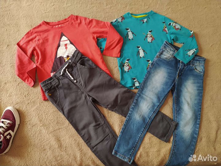 Пакет вещей на мальчика 4-5 лет и обувь